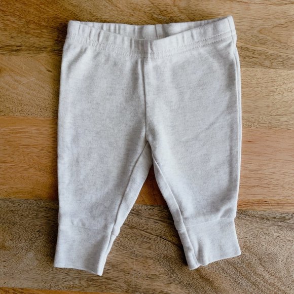 🧸 SALE! (5 for $15, 8 for $22, 12 for $30) Carter’s leggings 0-3m light grey - Picture 1 of 4